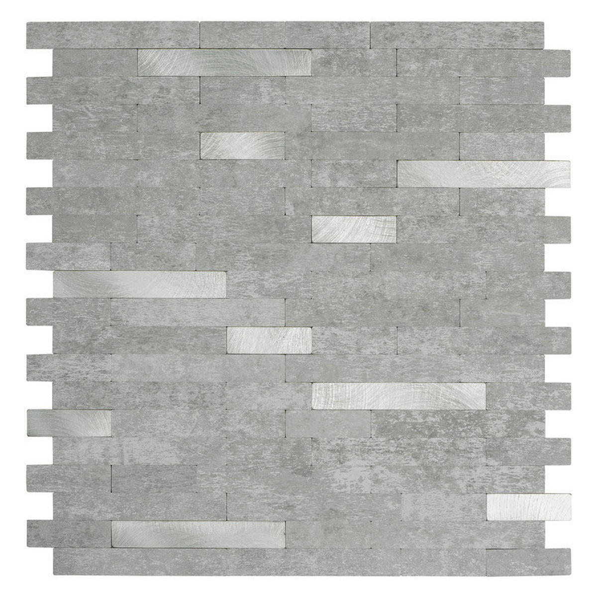 Wandfliesen Silbergrau B/L: ca. 29,2x29,7 cm Wandfliese_d-c-fix_selbstklebend - Silbergrau (29,20/29,70cm)