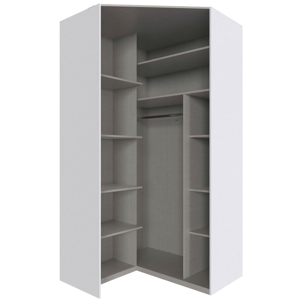 Thumbnail - Eckschrank New York C Alpinweiß B/H/T: ca. 120x236x120 cm