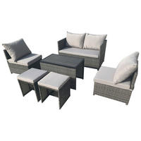 Greemotion Loungeset Valencia dunkelgrau Stahlrohr Valencia - dunkelgrau/anthrazit - Greemotion