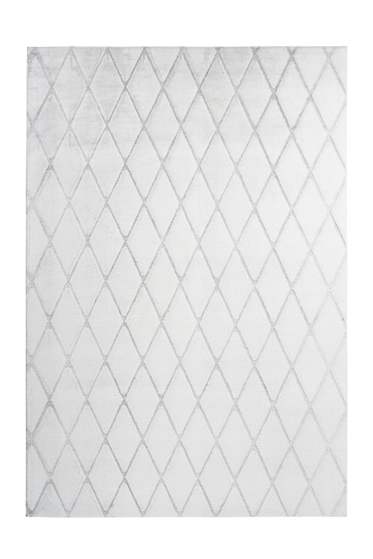 360Living Teppich Vivica graublau B/L: ca. 160x230 cm Vivica - weiß/graublau (160,00/230,00cm) - 360Living