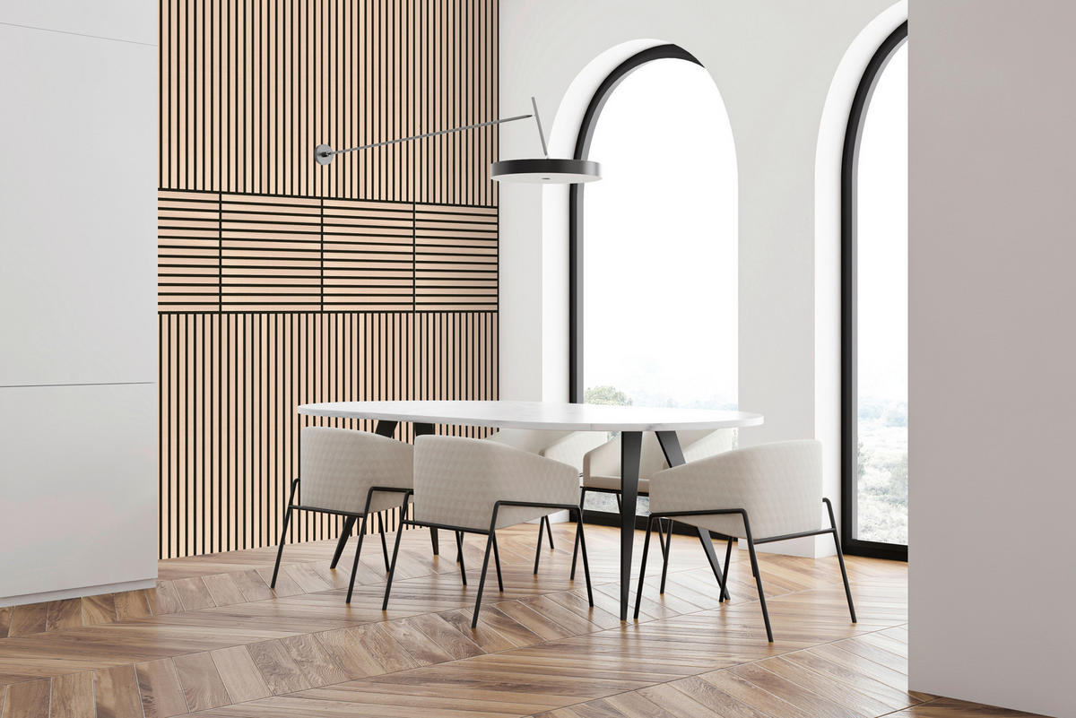 Wand-und Akustikpaneel Eiche L/B/H: ca. 52x52x1 cm pro Stück Akustikpaneel 52x52 Classic Oak - Eiche (52,00/52,00/1,00cm)