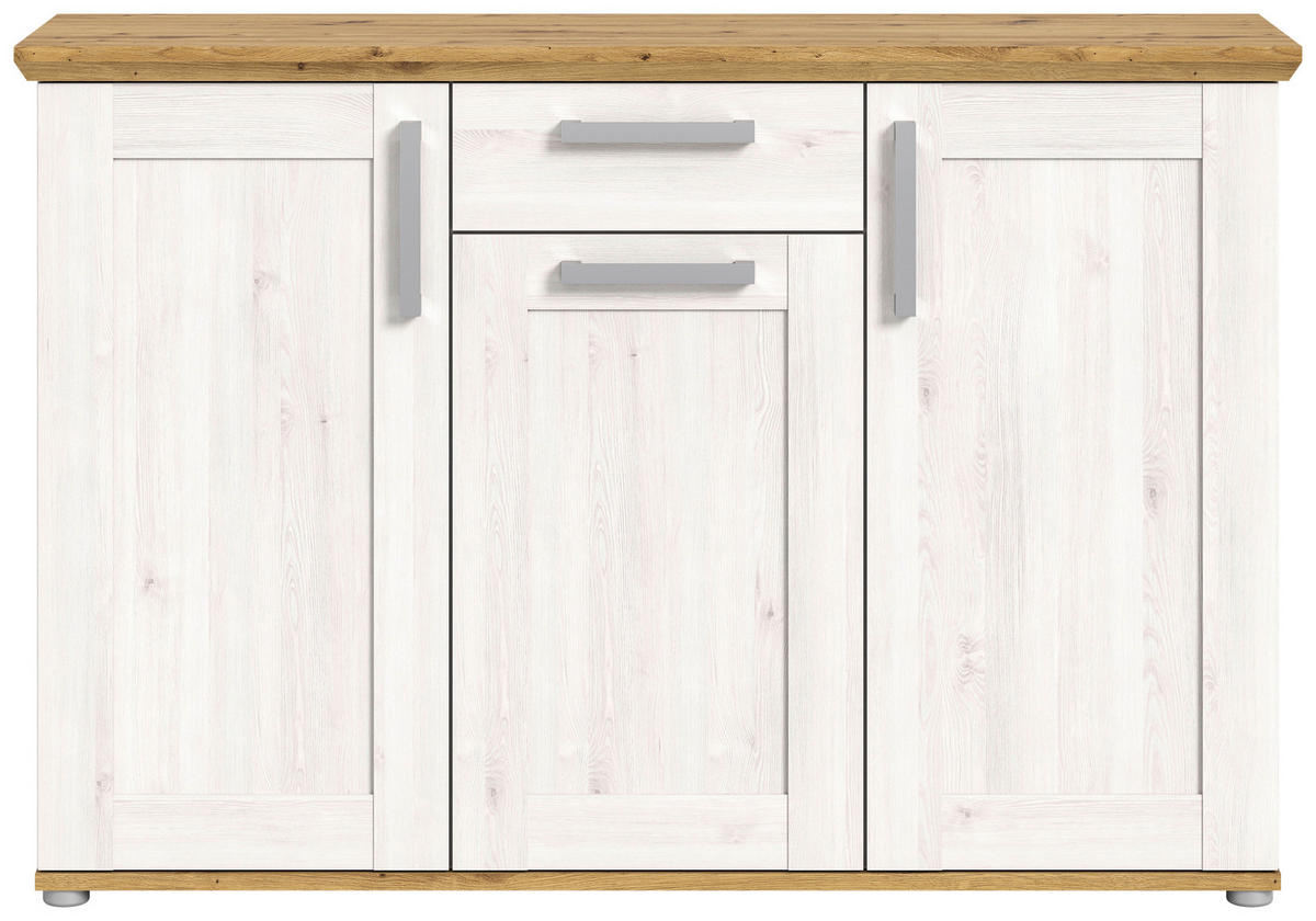 Kommode Verona Sibiu Lärche Nachbildung Eiche Artisan Nachbildung B/H/T: ca. 133x88x37 cm Verona - Eiche (133,00/88,00/37,00cm) - xonox.home