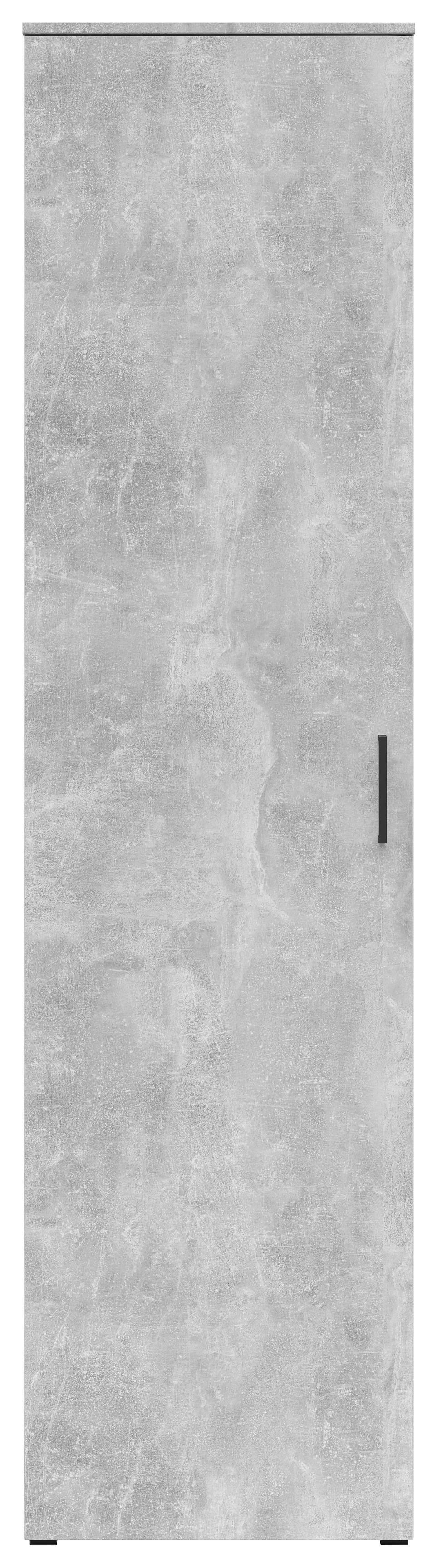 Schrank Multi-Stauraum Typ 51 Beton Optik B/H/T: ca. 50x195x40 cm Multi-Stauraum Typ 51 - Beton (50,00/195,00/40,00cm)