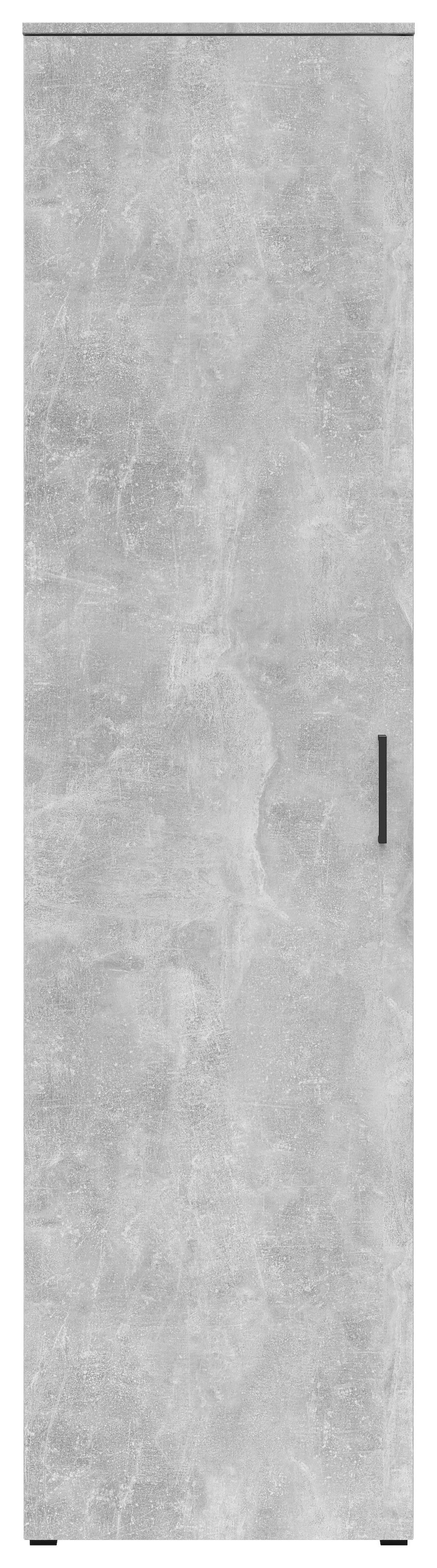 Schrank Multi-Stauraum Typ 51 Beton Optik B/H/T: ca. 50x195x40 cm Multi-Stauraum Typ 51 - Beton (50,00/195,00/40,00cm)