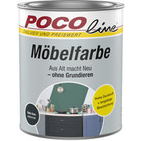 POCOline Buntlack edelgrau ca. 0,75 l Möbelfarbe 750ml grau - edelgrau (750ml) - POCOline