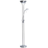 LED-Stehleuchte nickel Metall Acryl H/D: ca. 173x26 cm LED-Stehleuchte_Lobo - nickel (26,00/173,00cm)