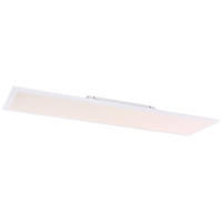 GLOBO LED-Deckenleuchte ROSI 41604D5 Opal weiß Acryl Aluminium B/H/L: ca. 30x5,5x120 cm 1 Brennstellen ROSI - weiß/Opal (120,00/30,00/5,50cm) - GLOBO