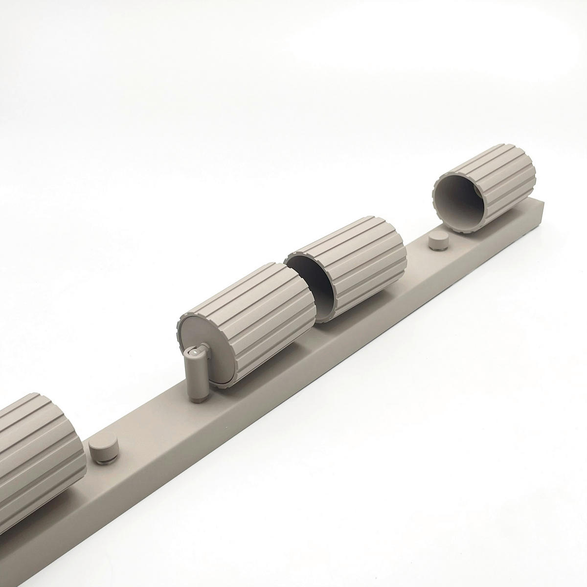 Lamkur Strahler beige Stahl B/H/L: ca. 6,5x16,5x81 cm 4 Brennstellen Prisma - beige (81,00/6,50/16,50cm) - Lamkur