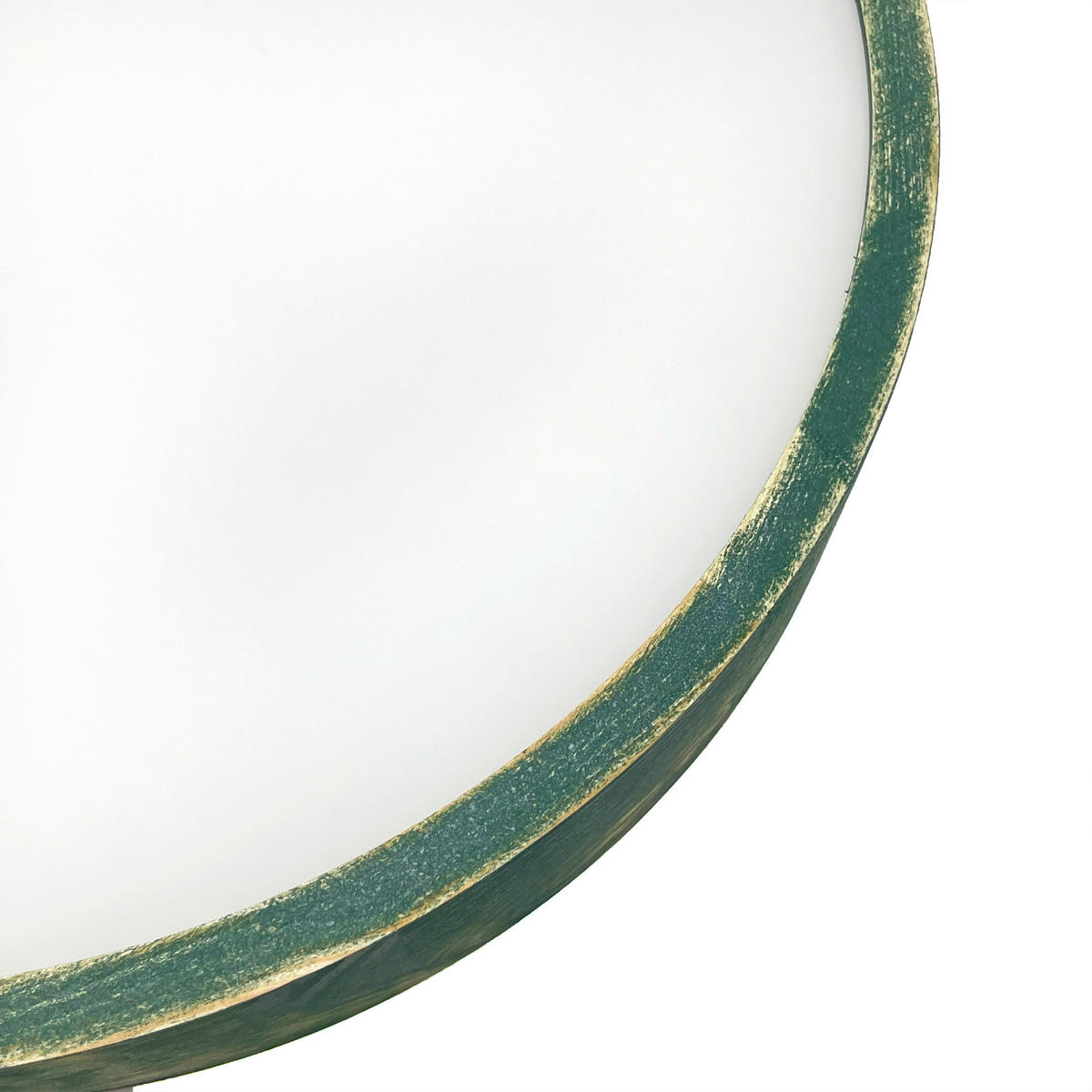 Lamkur Deckenleuchte grün hellbraun Holz Glas B/H/L: ca. 38x38x10 cm 2 Brennstellen Eveline - hellbraun/grün (10,00/38,00/38,00cm) - Lamkur