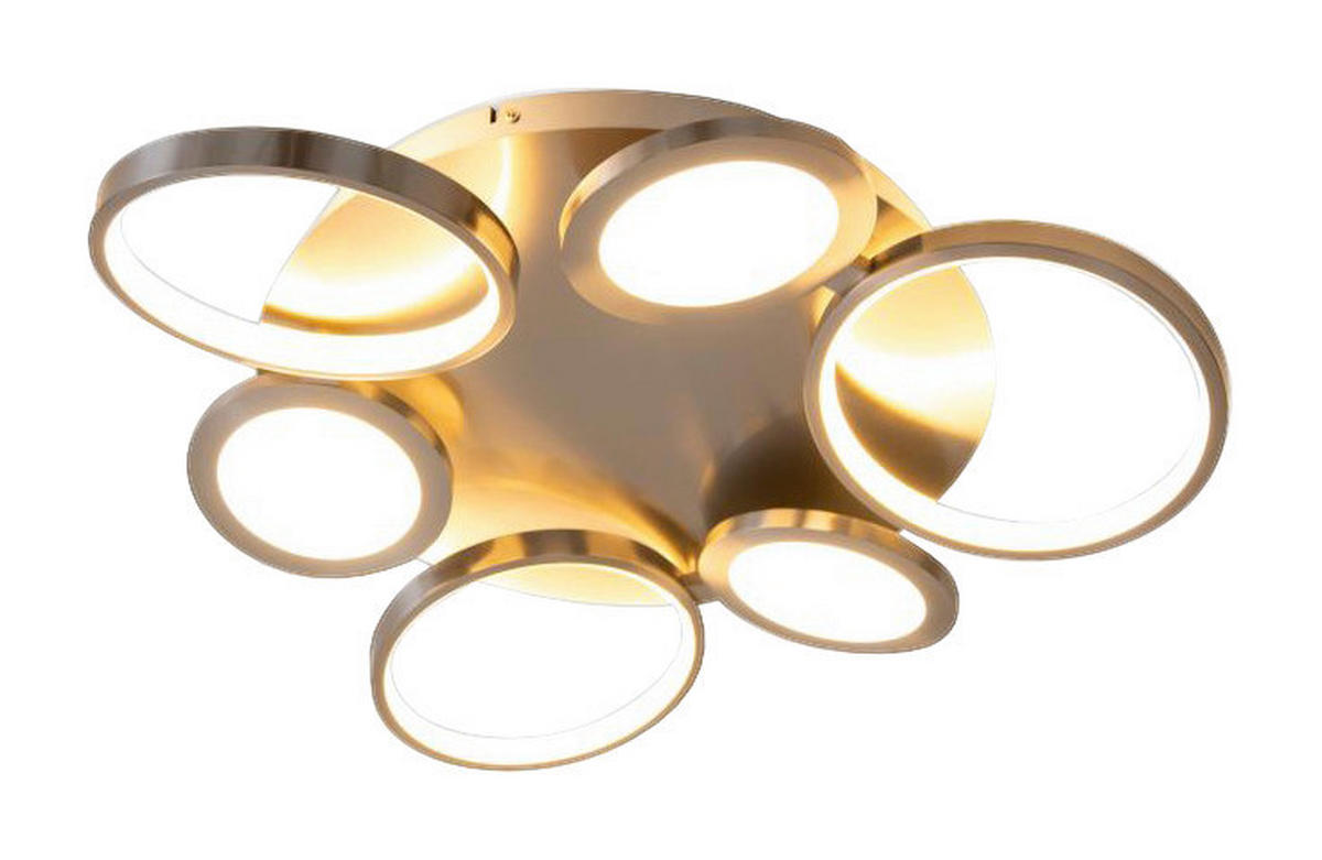 Näve Leuchten LED Deckenleuchte NV1363650 stahlfarbig Aluminium H/D: ca. 10x56 cm null 3 Brennstellen Stelari - stahlfarbig (56,00/10,00cm) - Näve Leuchten