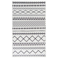 360Living Teppich Maya schwarz B/L: ca. 200x290 cm Maya - weiß/schwarz (200,00/290,00cm) - 360Living