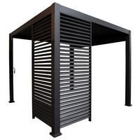 Mirador Lamellen-Seitenteil für Pergola Classic und Deluxe anthrazit Aluminium B/H/L: ca. 123x236,1x6 cm Classic und Deluxe - anthrazit (6,00/123,00/236,10cm) - Mirador
