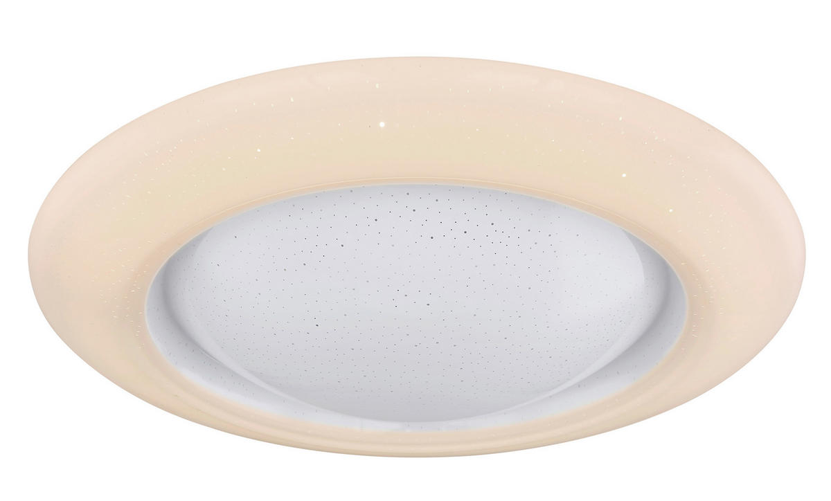GLOBO LED-Deckenleuchte RAVA 48417-36 weiß Metall Kunststoff H/D: ca. 10,5x51 cm 2 Brennstellen RAVA - weiß (51,00/10,50cm) - GLOBO