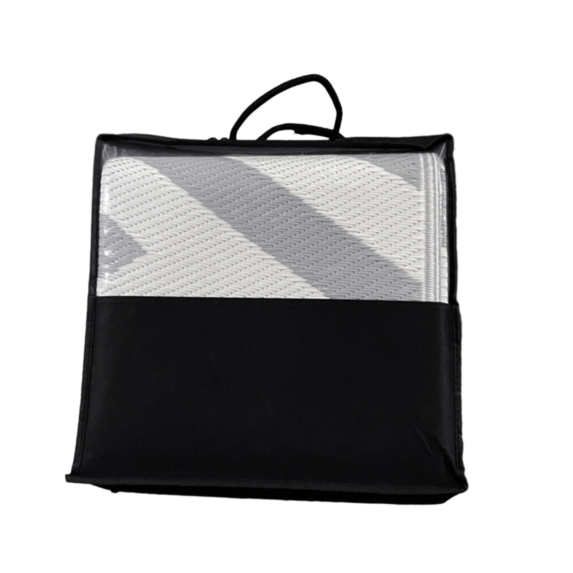 Outsunny Outdoor-Teppich grau B/H/L: ca. 274x182x0,3 cm Outdoor-Teppich - creme/grau (0,30/274,00/182,00cm) - Outsunny