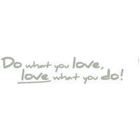 Komar Wandtattoo Do what you love Sprüche Do what you love B/L: ca. 14x70 cm Do what you love - (14,00/70,00cm) - Komar