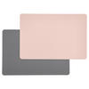 Tischset grau Kunststoff B/L: ca. 30x45 cm Tischset grau/rosa - rosa/grau (30,00/45,00cm)