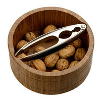 Kesper Nussschale braun Edelstahl B/H/L: ca. 16,6x7x16,6 cm Nussschale_rund - braun (16,60/16,60/7,00cm) - Kesper