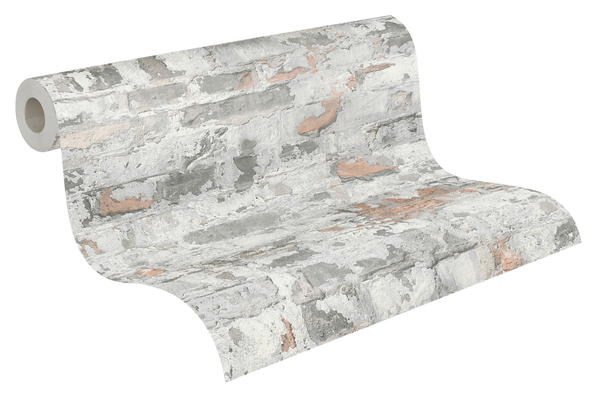 A.S.Creation Vliestapete weiß rot B/H/D: ca. 53x1005x8 cm Vliestapete - weiß/rot (8,00/1005,00cm) - A.S.Creation