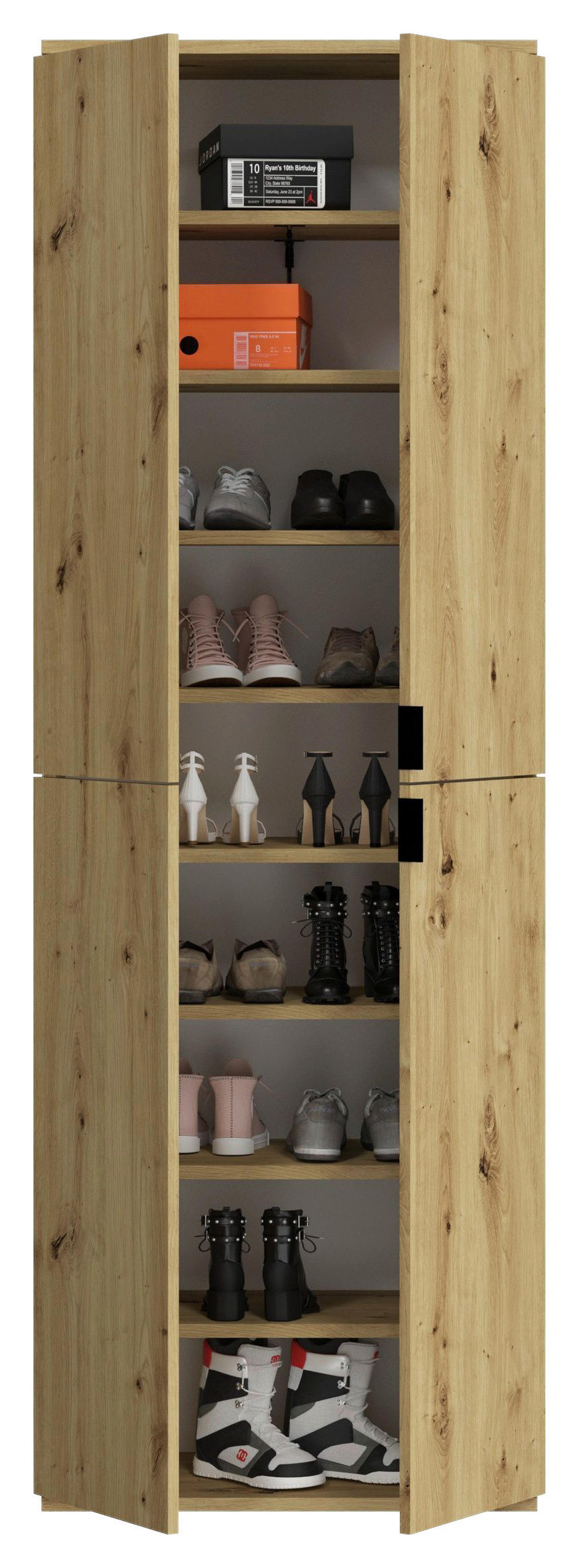 Garderobe PROJEKT Eiche Artisan Nachbildung B/H/T: ca. 183x193x34 cm PROJEKT - Eiche (183,00/193,00/34,00cm) - xonox.home