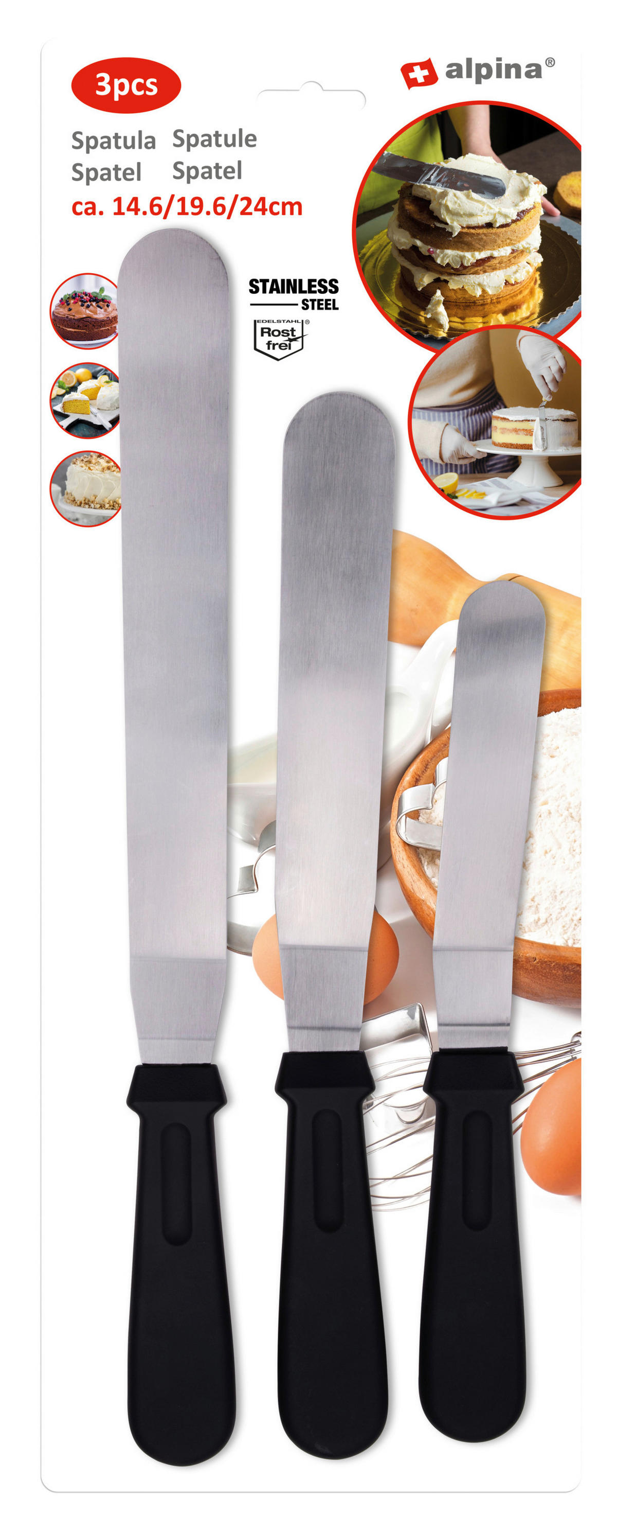 Alpina Küchenspachtel-Set Küchenspachtelset_3tlg. - Alpina