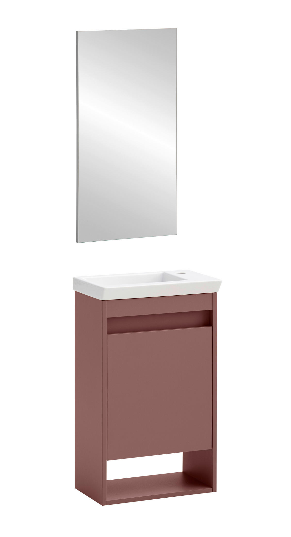 Badezimmer-Set Avio mauve B/H/T: ca. 45,5x80x27,5 cm Avio - mauve (45,50/80,00/27,50cm) - Schildmeyer