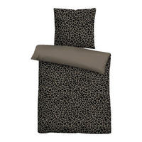 Baumwoll Bettwäsche Biber Bettwäsche_Biber Leo braun 135x200 - braun (135,00/200,00cm)