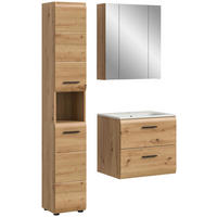 Badezimmer-Set Ice Artisan Oak Nachbildung B/H/T: ca. 105x185x46 cm Ice - (105,00/185,00/46,00cm) - xonox.home