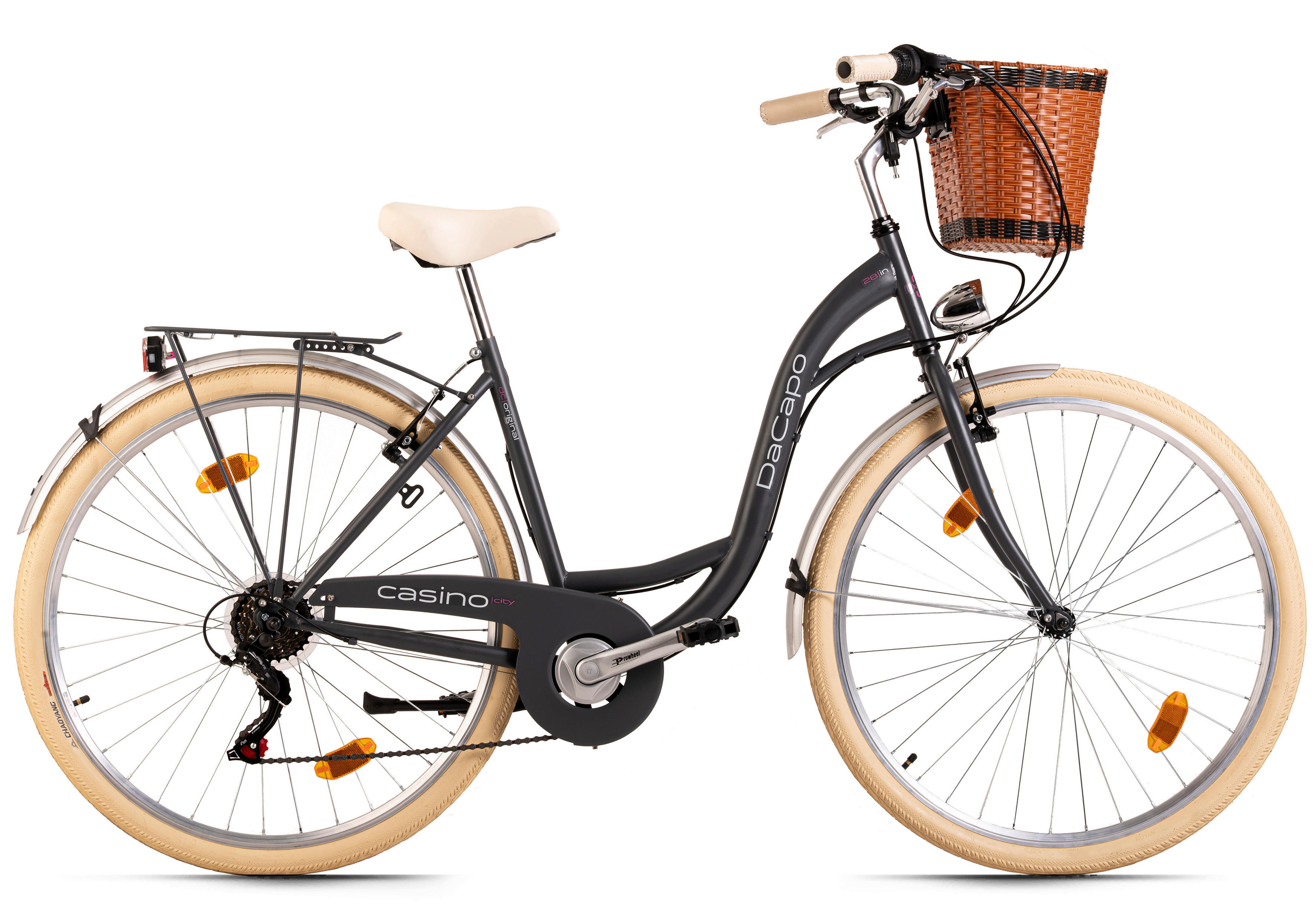 DaCapo Damenfahrrad Casino 168C 28 Zoll Rahmenhöhe 48 cm 6 Gänge anthrazit anthrazit ca. 28 Zoll Casino - anthrazit - DaCapo
