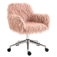 Drehstuhl 921-548PK rosa silber 921-548PK - rosa/silber (57,00/85,00/60,00cm) - Vinsetto