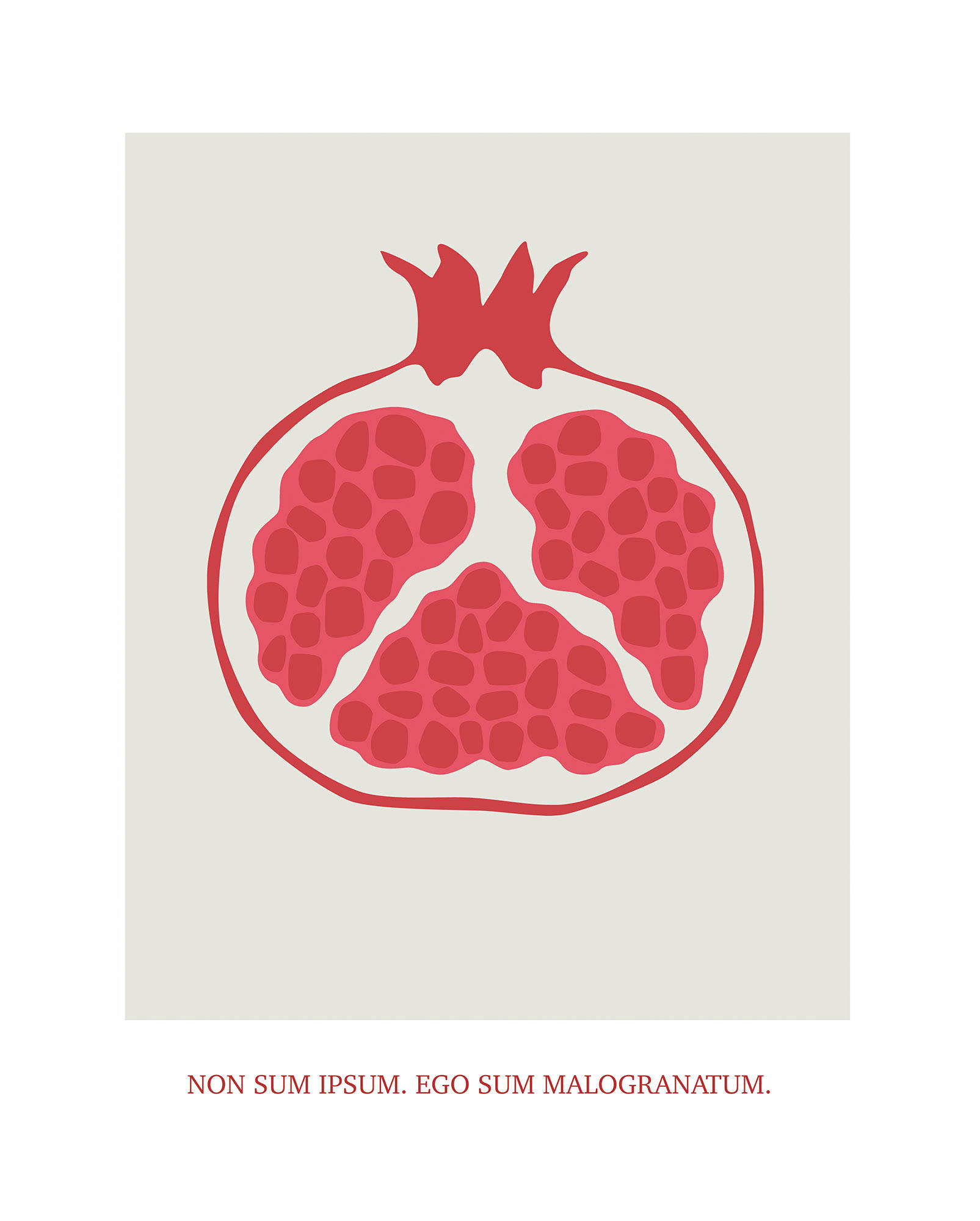 Komar Poster Cultivated Pomegranate Spruch B/L: ca. 40x50 cm günstig online kaufen