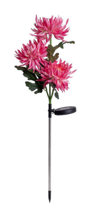 LED-Solar-Erdspieß NV4131632 bunt Edelstahl Kunststoff B/H/T: ca. 12x79x12 cm LED-Solar-Erdspieß Blume - bunt (12,00/79,00/12,00cm) - Näve Leuchten