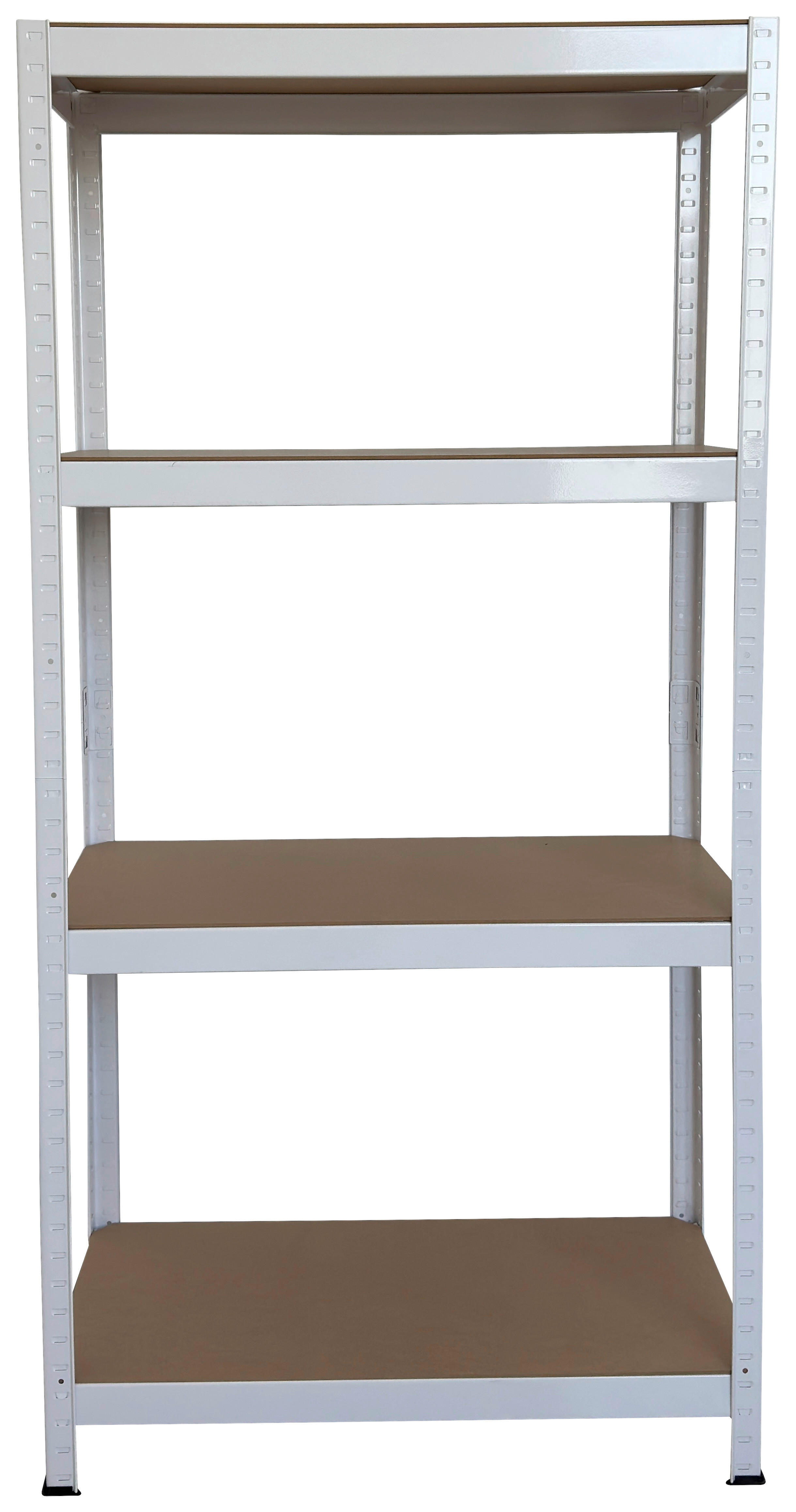 Schwerlaststeckregal weiß B/H/T: ca. 75x75x30 cm Schwerlaststeckregal 150x75x30cm W - weiß (75,00/75,00/30,00cm)