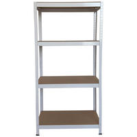 Schwerlaststeckregal weiß B/H/T: ca. 75x150x30 cm Schwerlaststeckregal 150x75x30cm W - weiß (75,00/150,00/30,00cm)