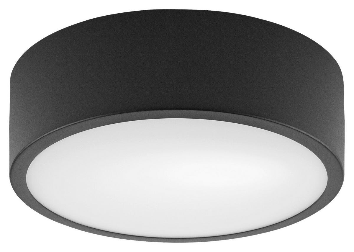 Lamkur Deckenleuchte DANTE 43913 schwarz Glas Stahl H/L: ca. 8x26 cm E27 1 Brennstellen Dante - schwarz (26,00cm) - Lamkur