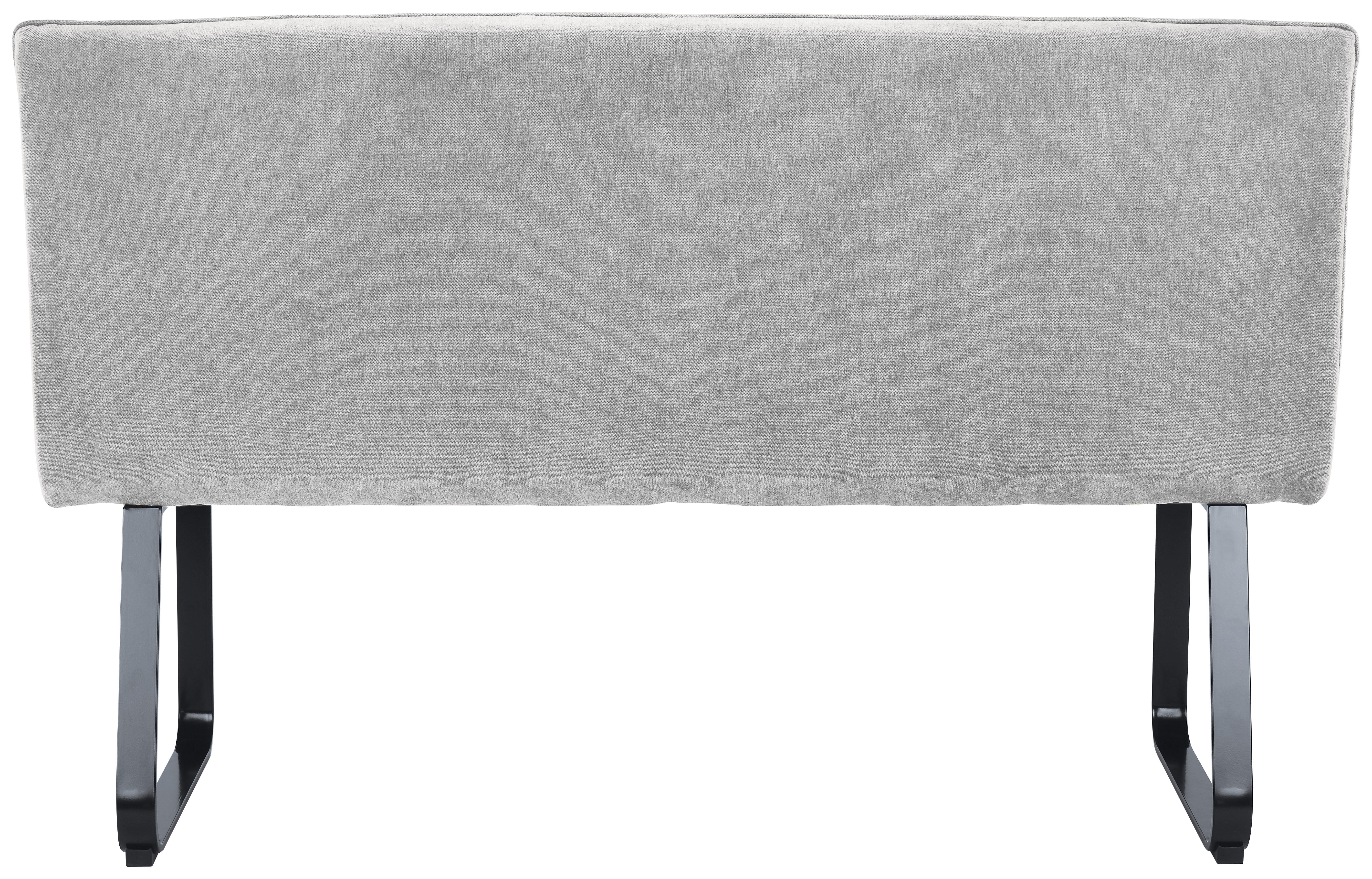 Bank TALEA hellgrau schwarz B/H/T: ca. 140x92x59 cm TALEA - hellgrau/schwarz (140,00/92,00/59,00cm) - byLIVING