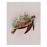 Komar Poster Animals Paradise Turtle Tiere B/L: ca. 40x50 cm Animals Paradise Turtle - (40,00/50,00cm) - Komar