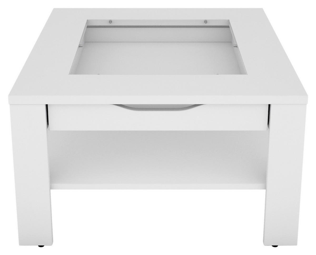 Couchtisch RALPH weiß B/H/T: ca. 67x43x67 cm RALPH - weiß (67,00/43,00/67,00cm) - byLIVING