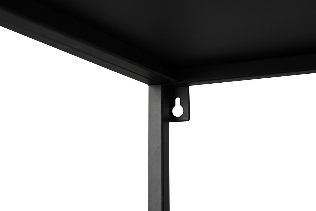 Konsolentisch Chloe schwarz Metall B/H/T: ca. 80x80x27 cm Chloe - schwarz (80,00/80,00/27,00cm)