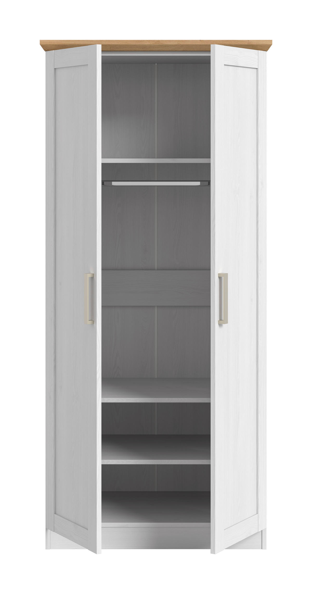 Kleiderschrank FLORENZ Sibiu Lärche Nachbildung Eiche Artisan Nachbildung B/H/T: ca. 84x184x54 cm FLORENZ - Eiche (84,00/184,00/54,00cm) - xonox.home