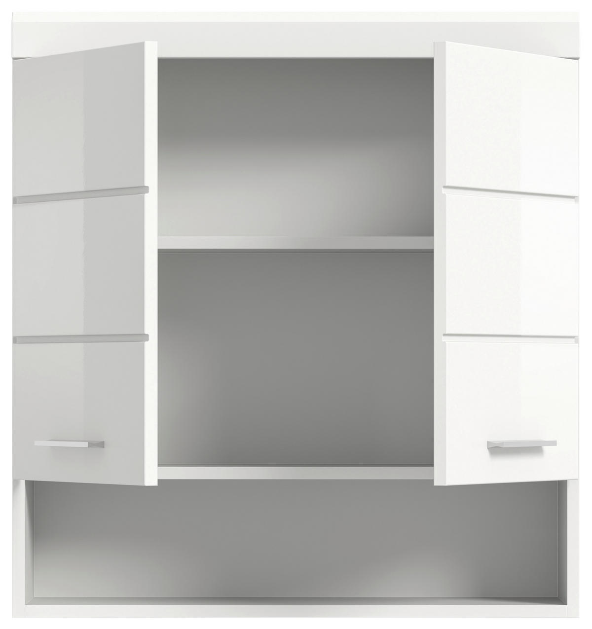 Badhängeschrank Scout weiß weiß Hochglanz B/H/T: ca. 74x79x24 cm Scout - weiß (74,00/79,00/24,00cm) - xonox.home