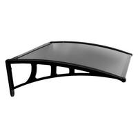 BURTAS VORDACH Vordach schwarz B/H/L: ca. 120x23x70 cm Vordach_GRDN0032 - schwarz (70,00/120,00/23,00cm) - BURTAS VORDACH