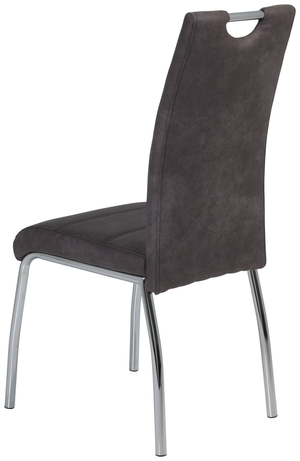 Stuhl Susi 4er Set anthrazit Vintage Microfaser B/H/T: ca. 44x98x61 cm Susi 4er Set - anthrazit (44,00/98,00/61,00cm) - Hela