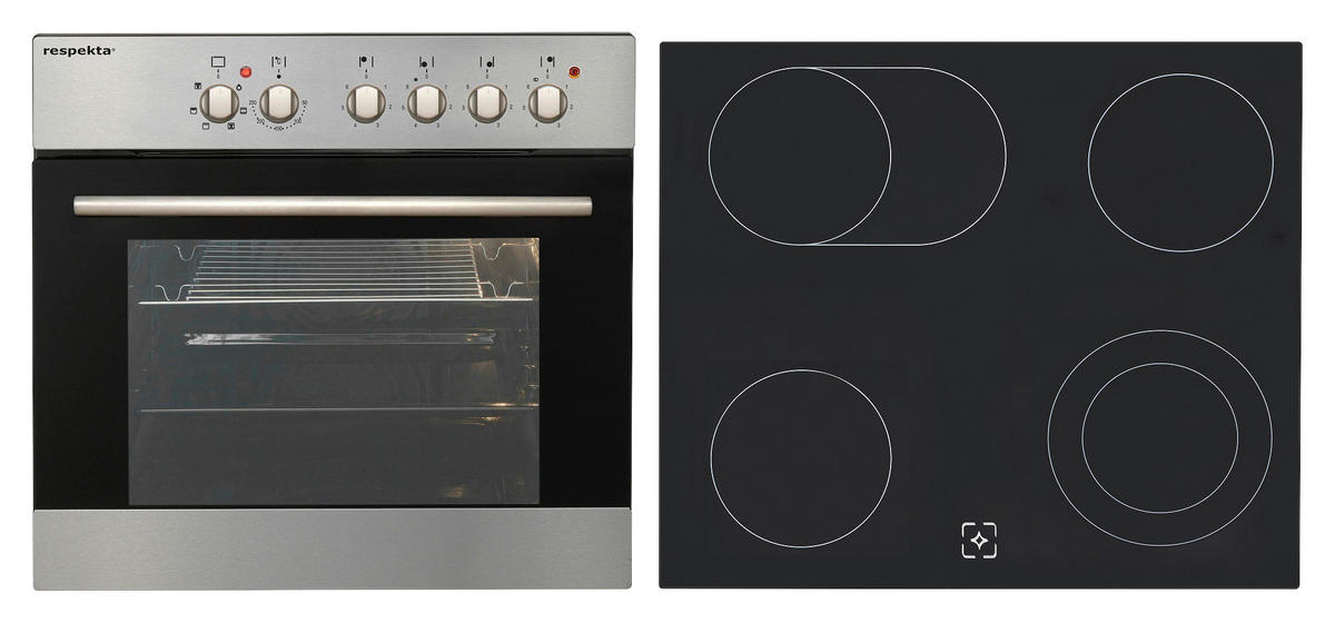 Respekta Küchenblock Amanda weiß Hochglanz B/H/T: ca. 310x200x60 cm Amanda - weiß (310,00/200,00/60,00cm) - Respekta