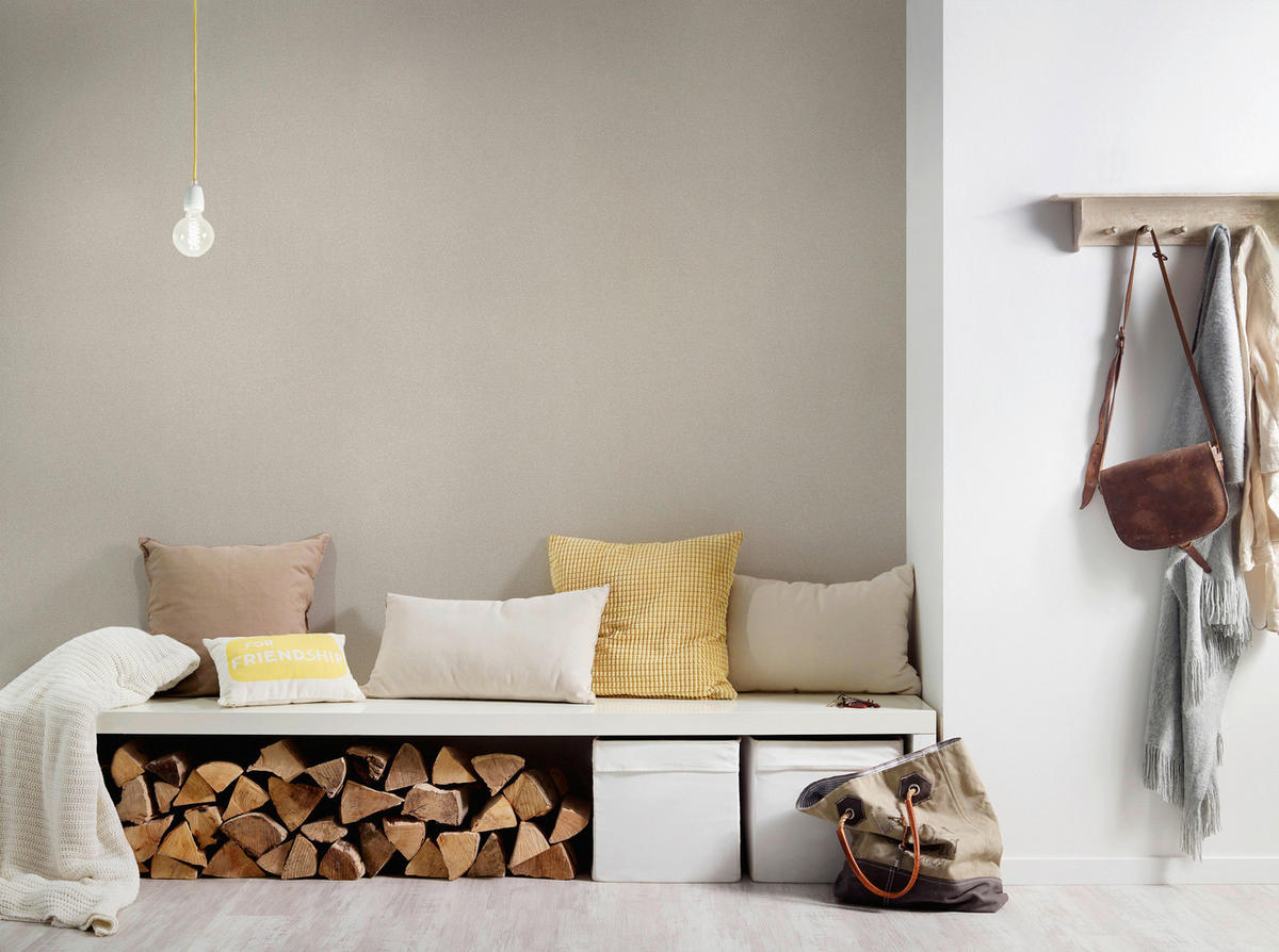 A.S.Creation Vliestapete New Elegance Uni beige B/L: ca. 53x1005 cm New Elegance - beige (53,00/1005,00cm) - A.S.Creation