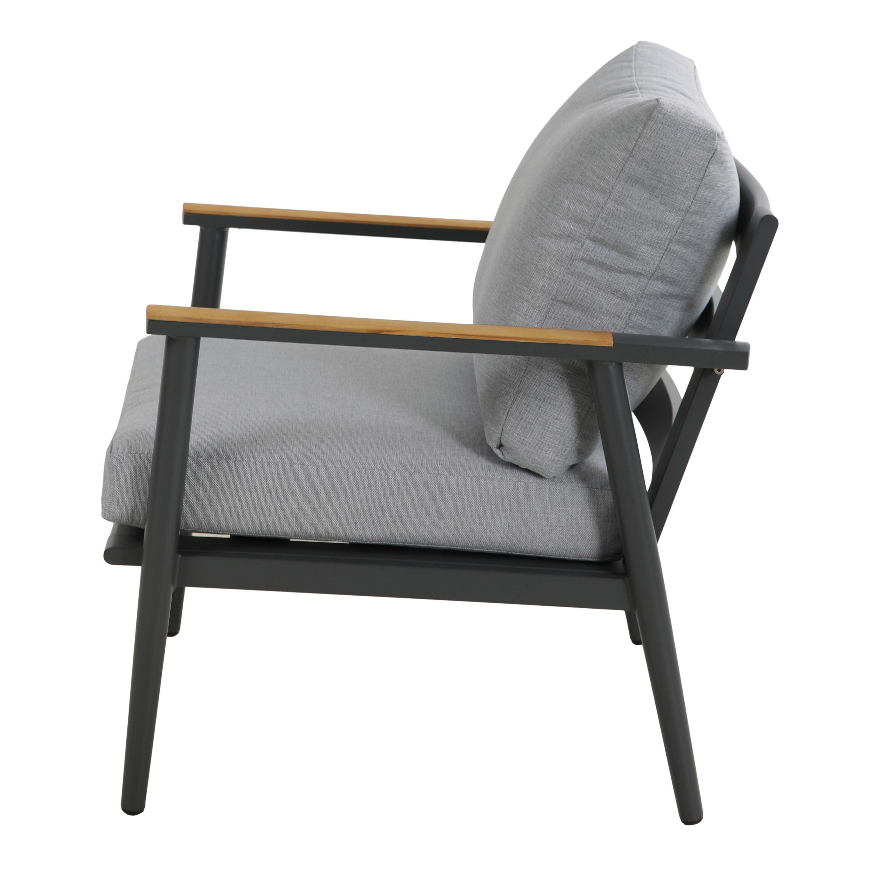 AXI Outdoor Living Loungeset Bibi braun Metall B/H/L: ca. 82,5x75,5x191,5 cm Bibi - braun/anthrazit (191,50/82,50/75,50cm) - AXI Outdoor Living