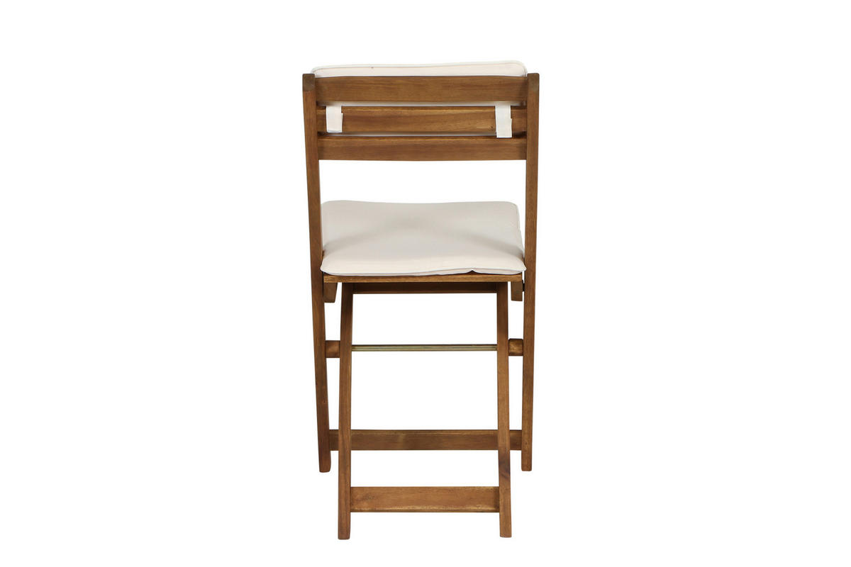 Gardamo Gartenmöbelauflage ALMERIA braun Akazie B/H/L: ca. 60x72x60 cm ALMERIA - braun (60,00/60,00/72,00cm) - Gardamo