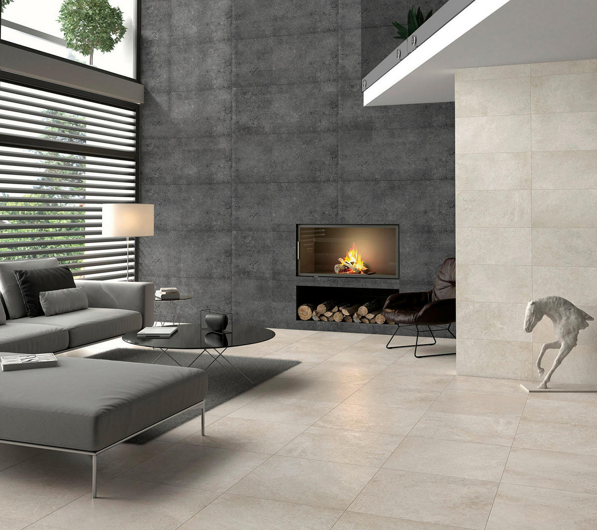 Wandpaneel grau Styropor B/L/S: ca. 50x50x0,3 cm Wandpaneel_Betonoptik 2qm - grau (50,00/50,00cm) - DECOSA