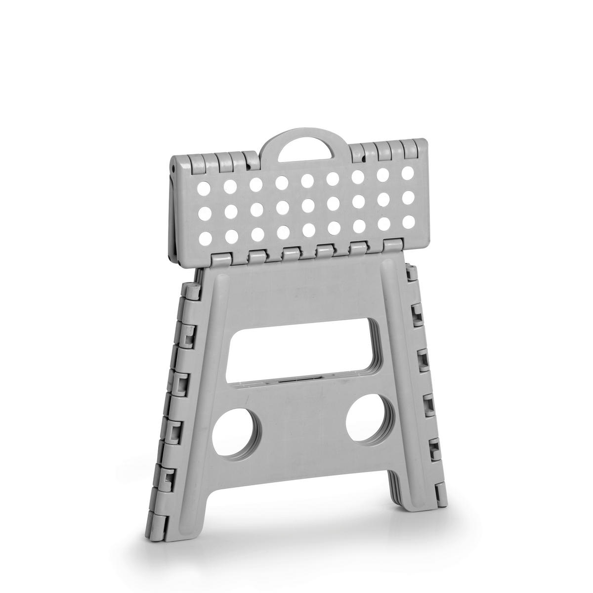Zeller Klapphocker grau B/H/L: ca. 30x32x37 cm Klapphocker - grau (37,00/30,00/32,00cm) - Zeller