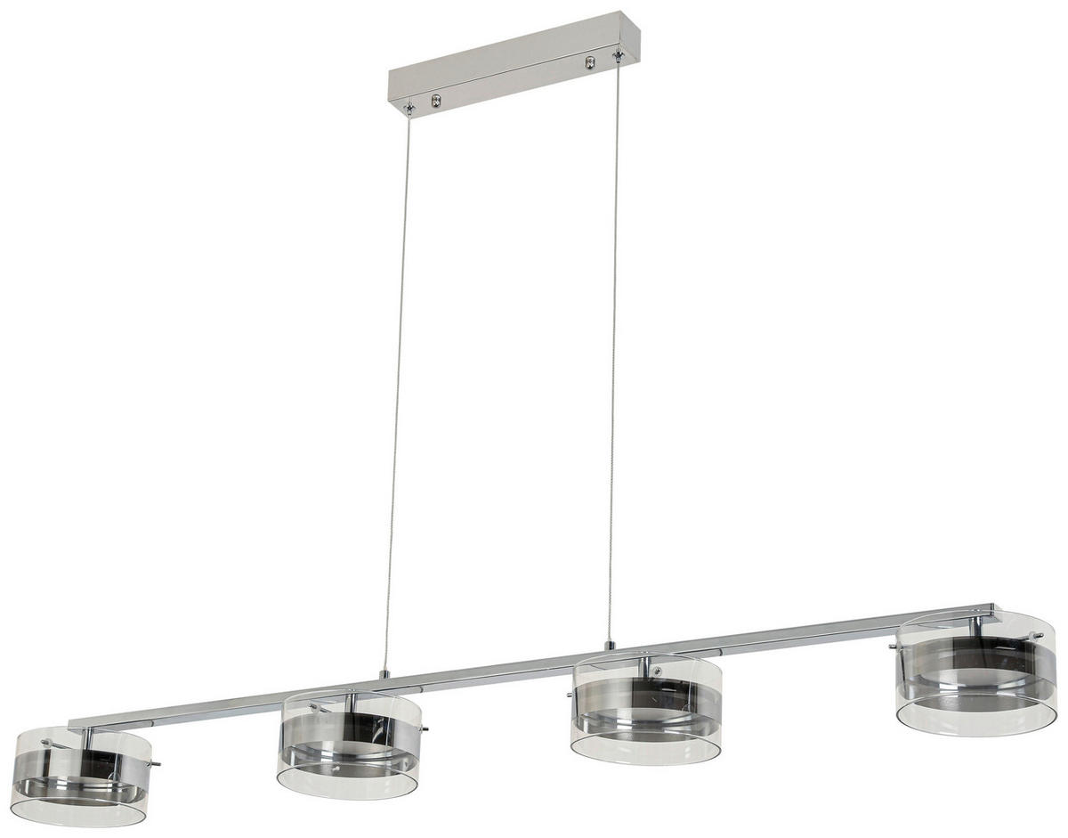 Pendelleuchte Chrom Metall Glas B/H: ca. 15x120 cm LED-Pendelleuchte_Annabell - Chrom (15,00/120,00cm)