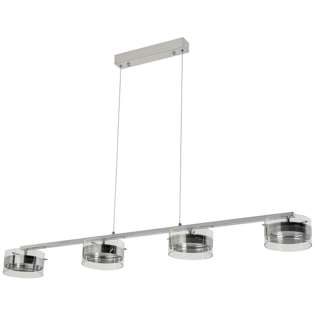 Thumbnail - POCOline Pendelleuchte Chrom Metall Glas B/H: ca. 15x120 cm